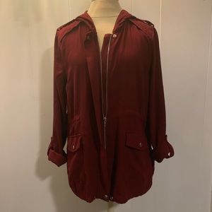 Burgundy Utility Jacket